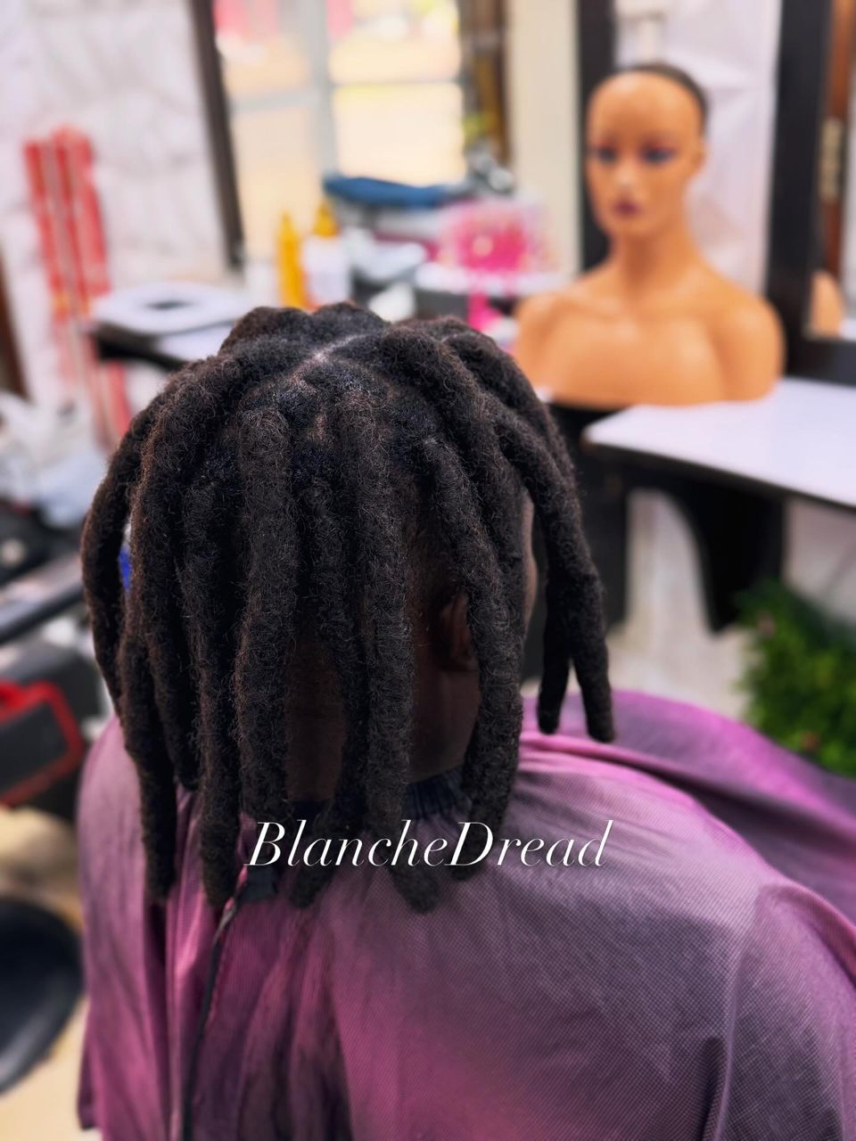Dreads naturels courts homme