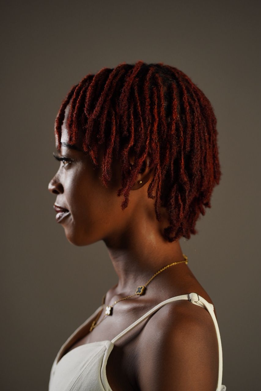 Profil dreads rouge intense