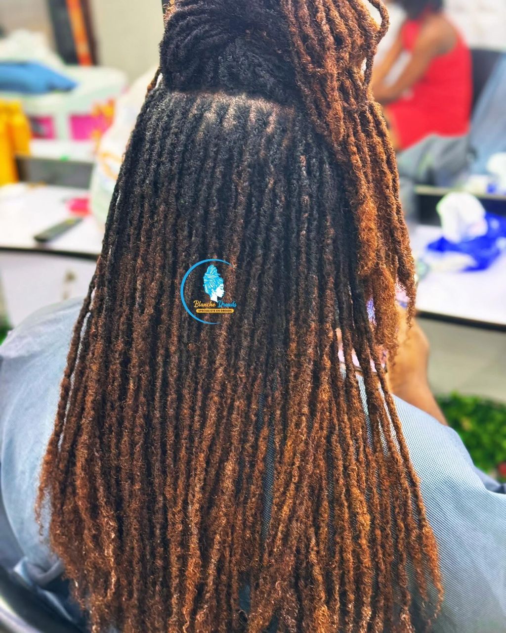 Dreads cuivre brun longues