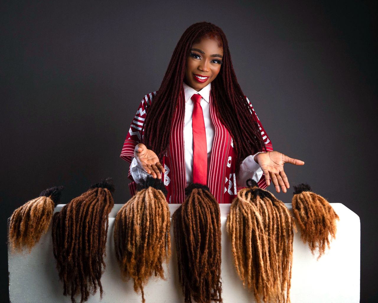Dreads ombré caramel