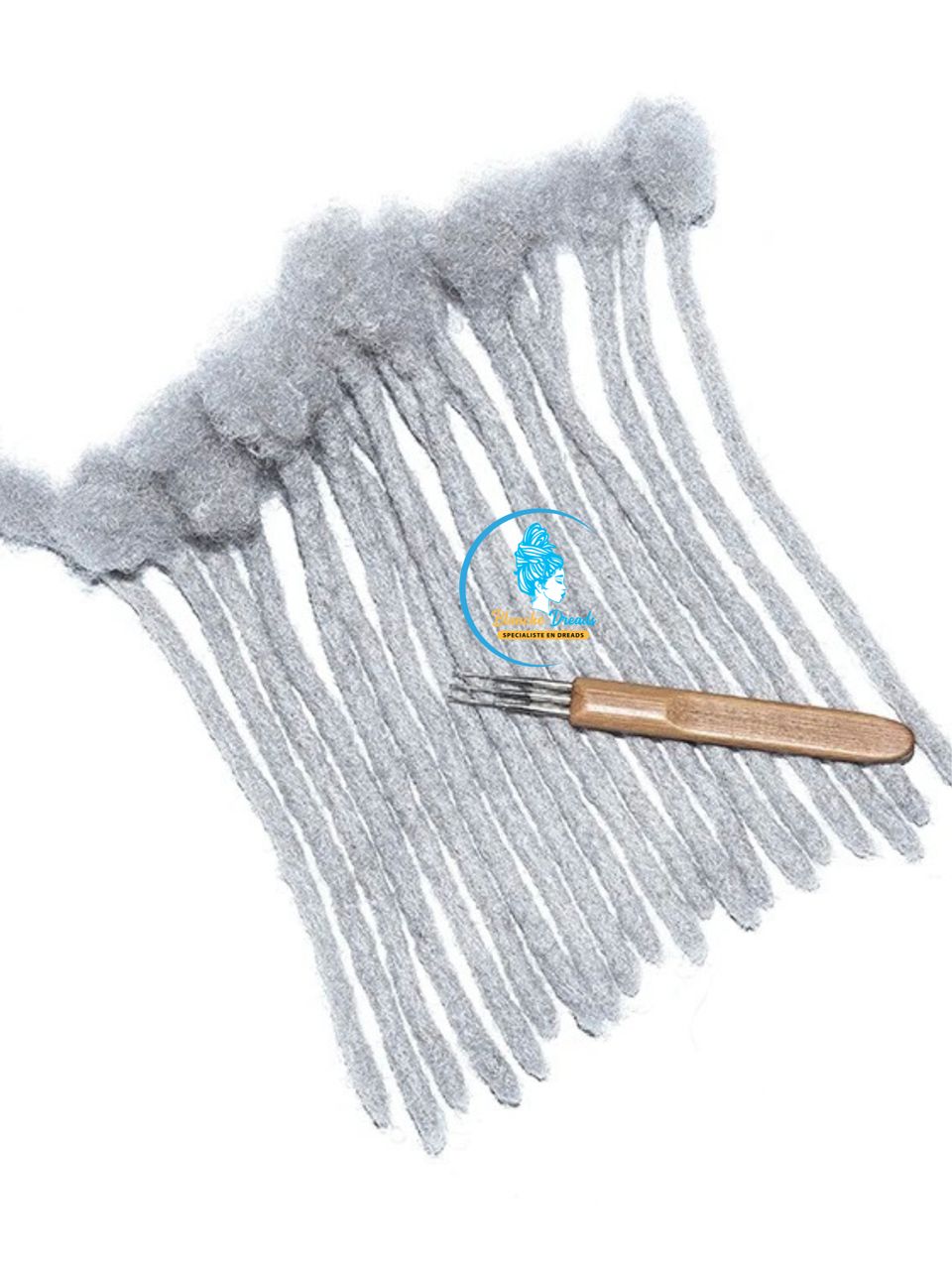 Dreads gris argenté