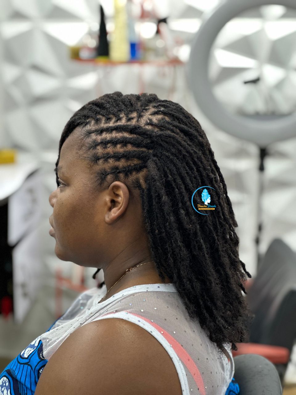 Dreads longues profil salon