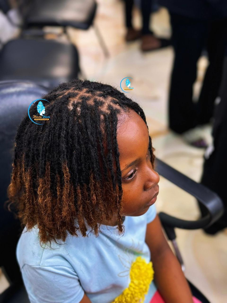Dreads enfant ombré caramel