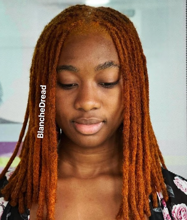Dreads cuivrées longues